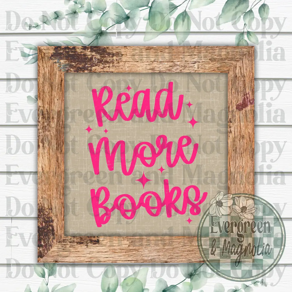 Read more books (pink)