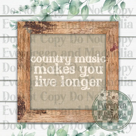 Country music makes you live longer (white)