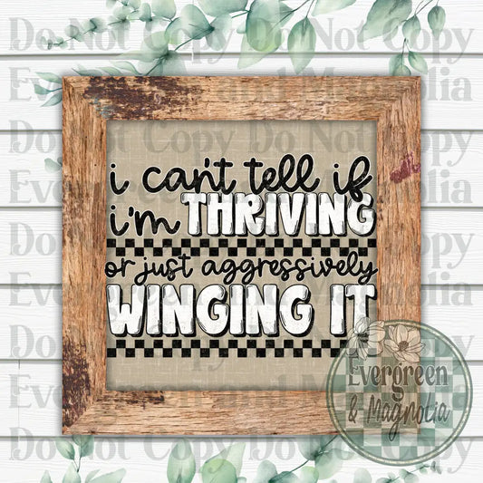 Aggressively winging it