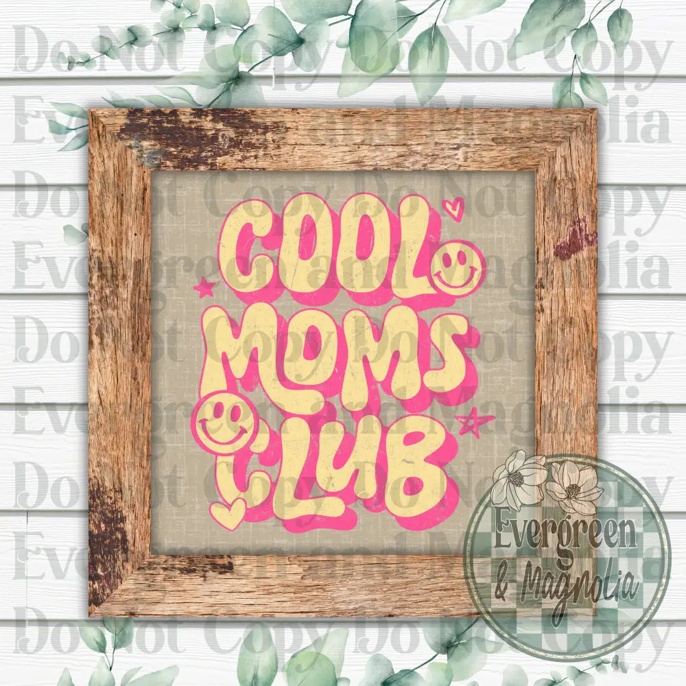 Cool moms club (yellow and pink)