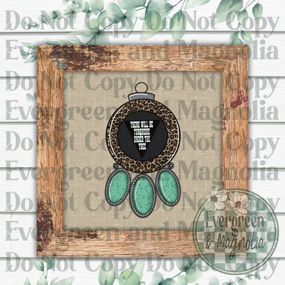 Turquoise Under The Tree Decal