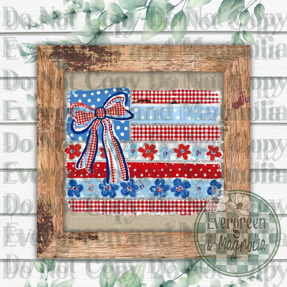 American flag quilt
