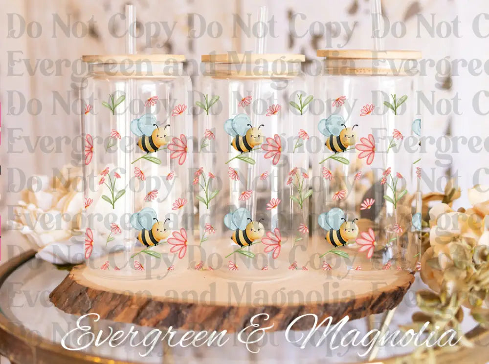 bees holding flowerspng
