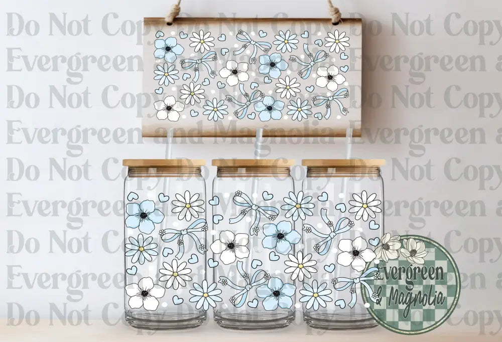 Blue & White Flowers
