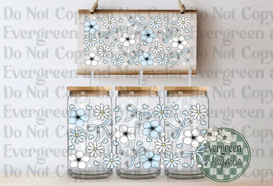 Blue & White Flowers