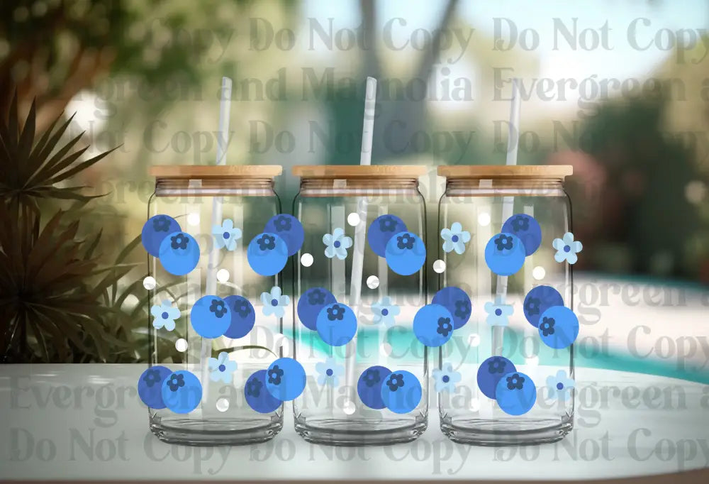 Blueberries & Flowers