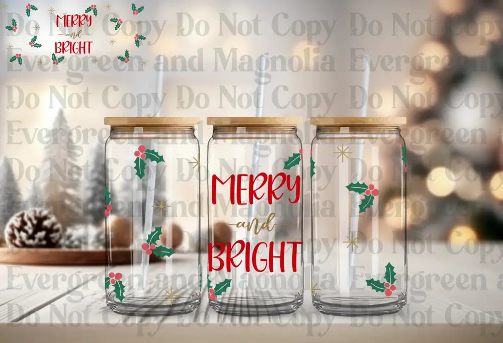Merry and bright holly