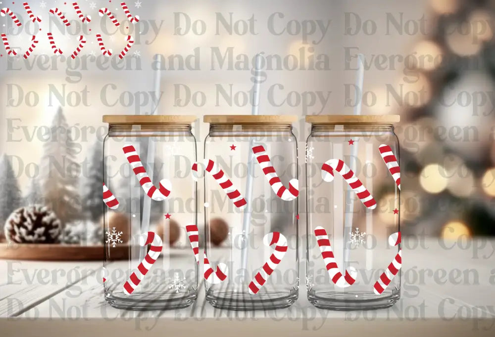 Candy canes & Snow