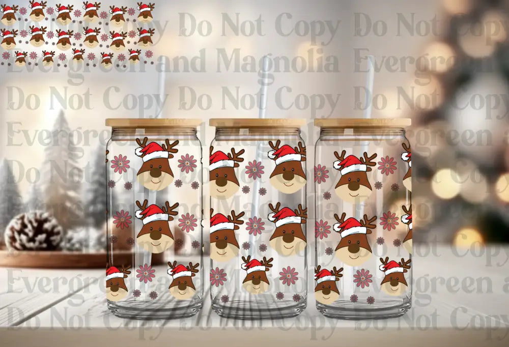 Cute Reindeer Santa hats