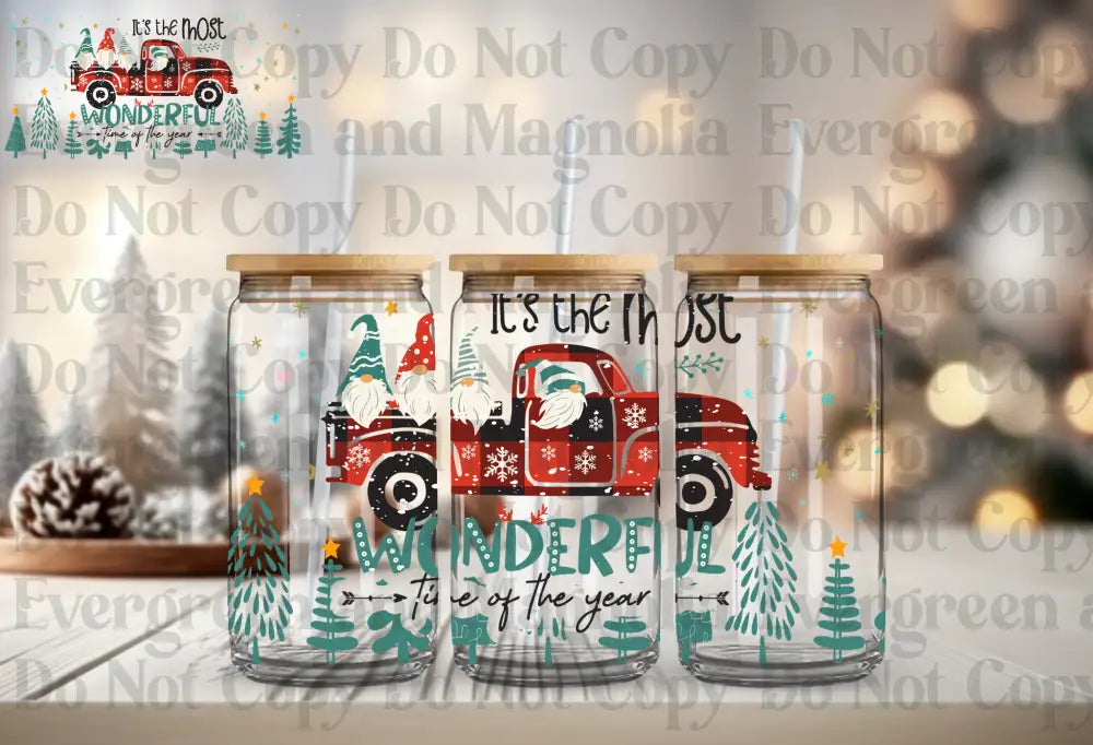 It's the most wonderful time of the year truck and trees