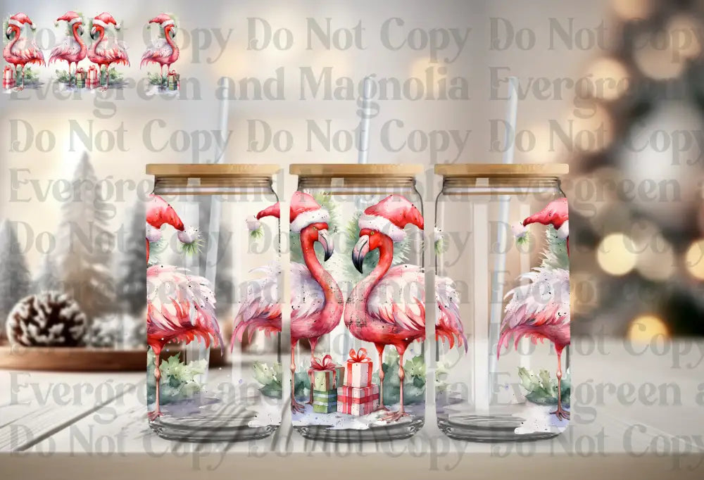 Flamingo christmas