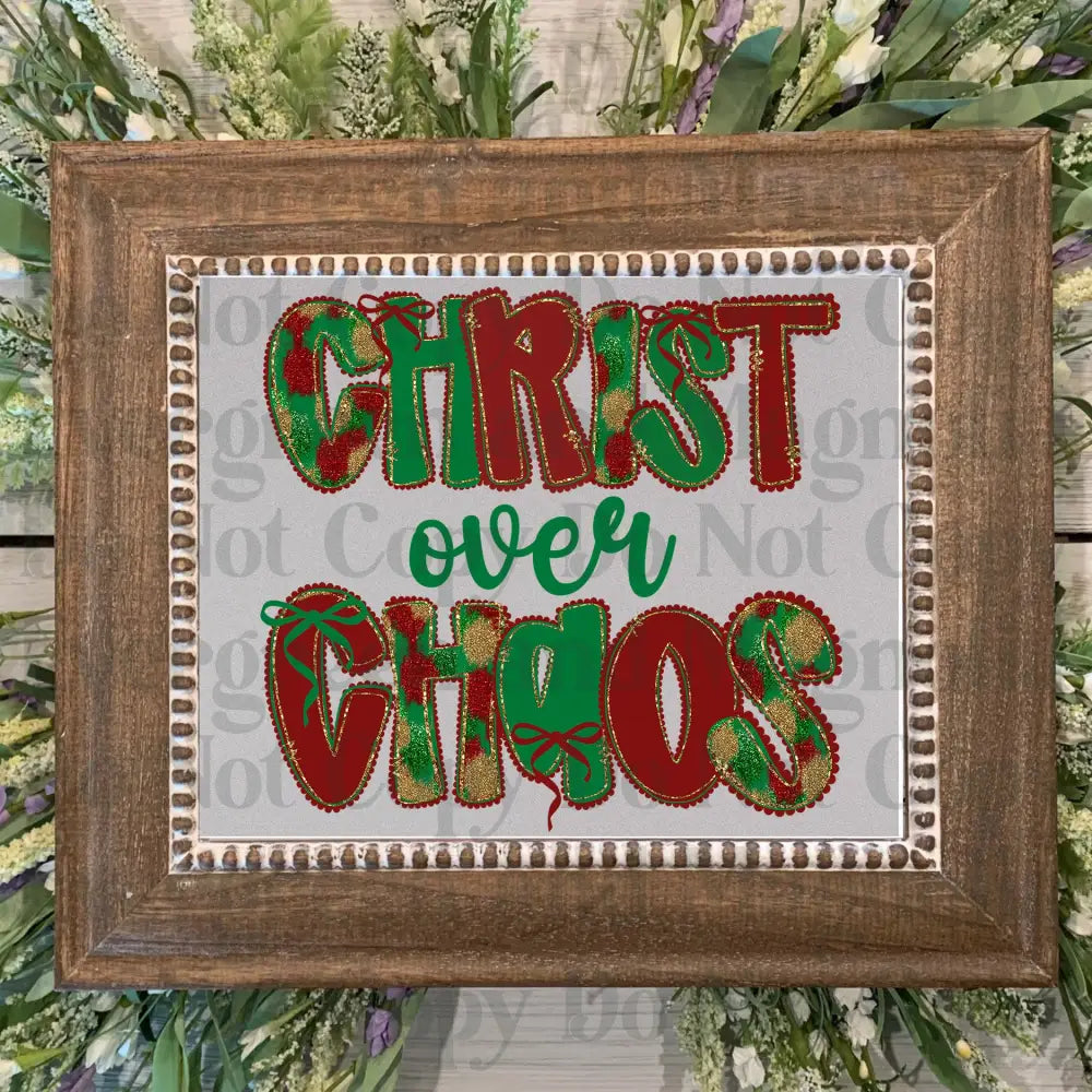 christ over choas