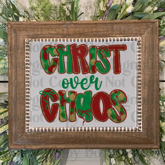 christ over choas