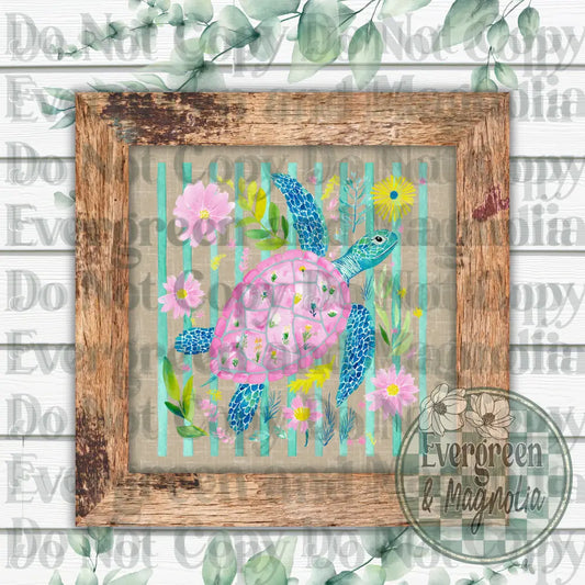 Floral turtle