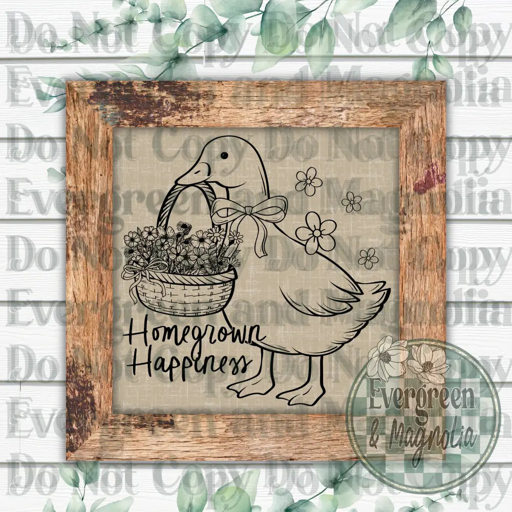 Homegrown happiness goose