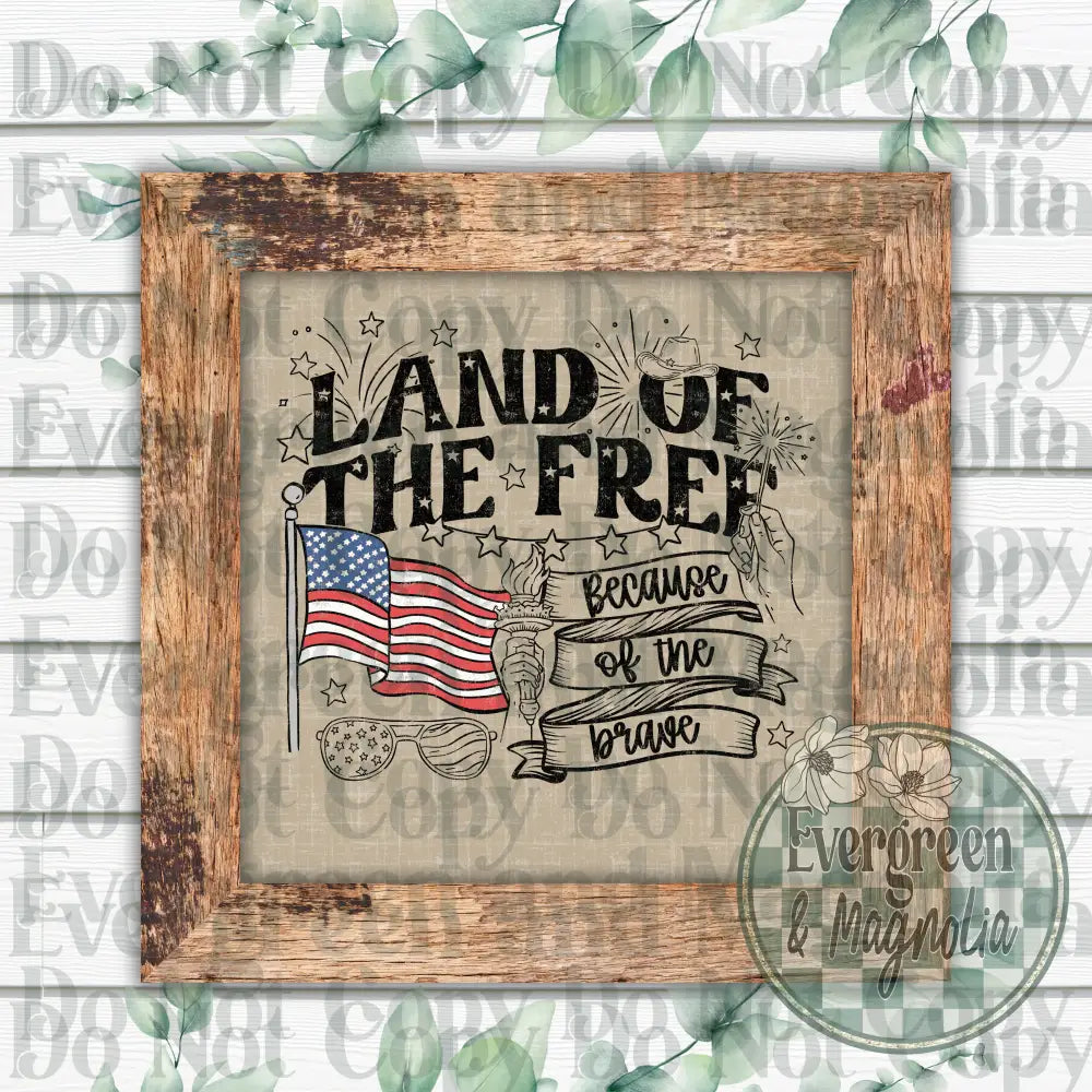 Land of the free (black)