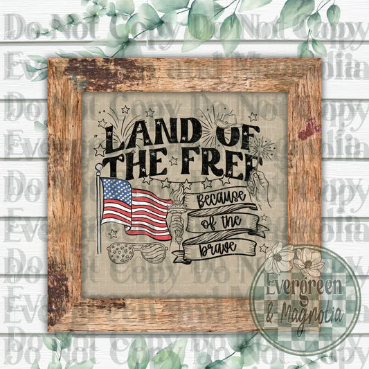 Land of the free (black)
