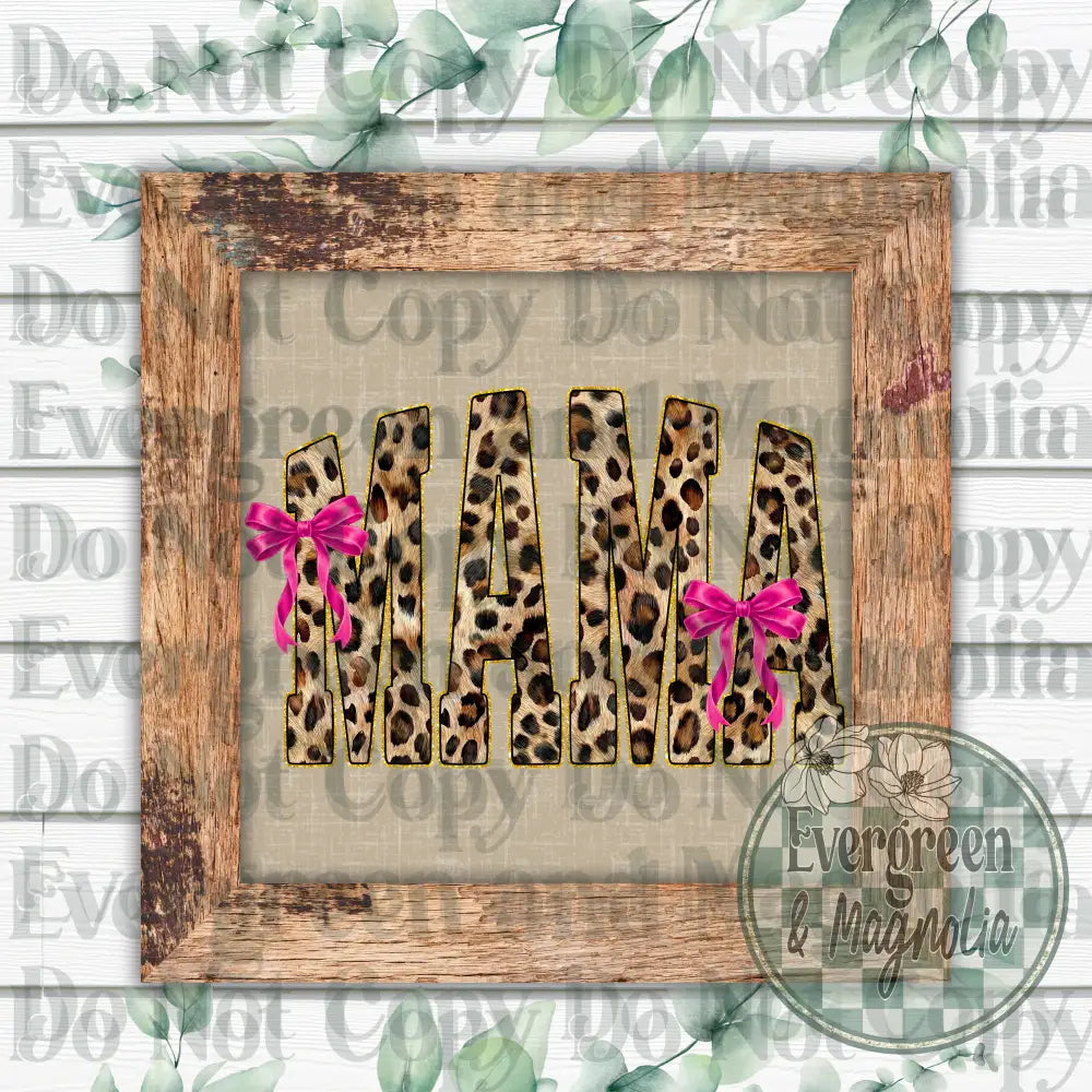 Leopard bow mama