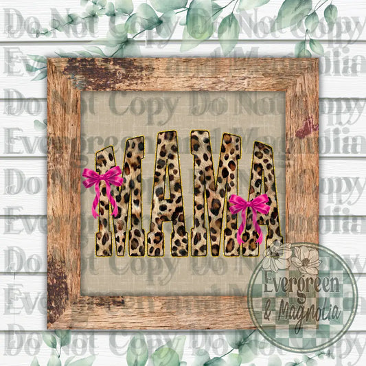 Leopard bow mama