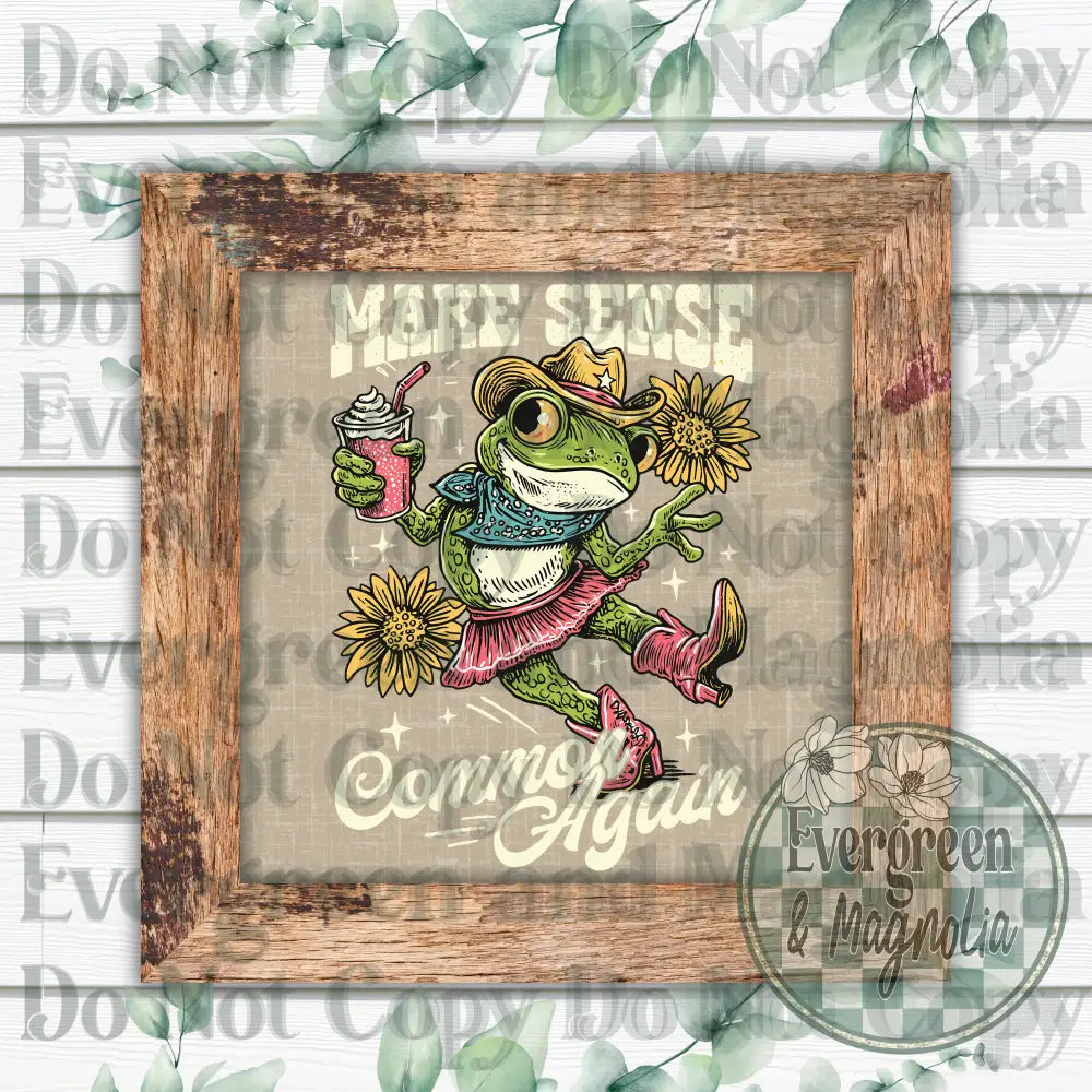 Make sense common again (frog)