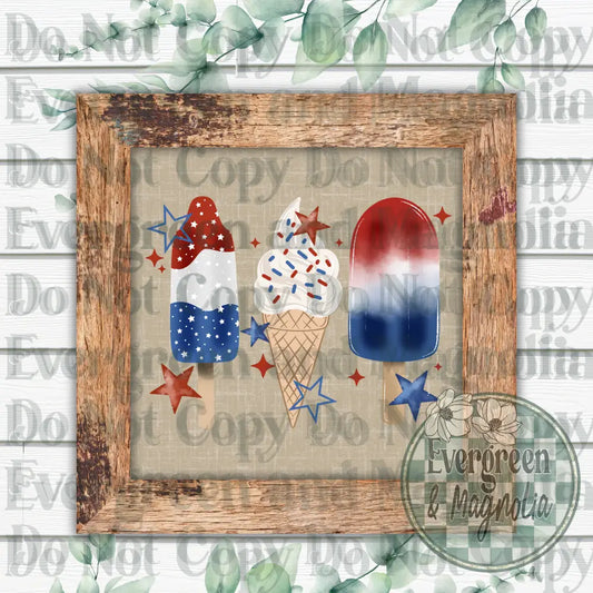 Patriotic popsicles