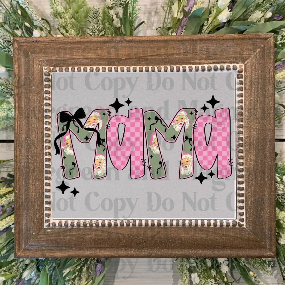 pink santa mama