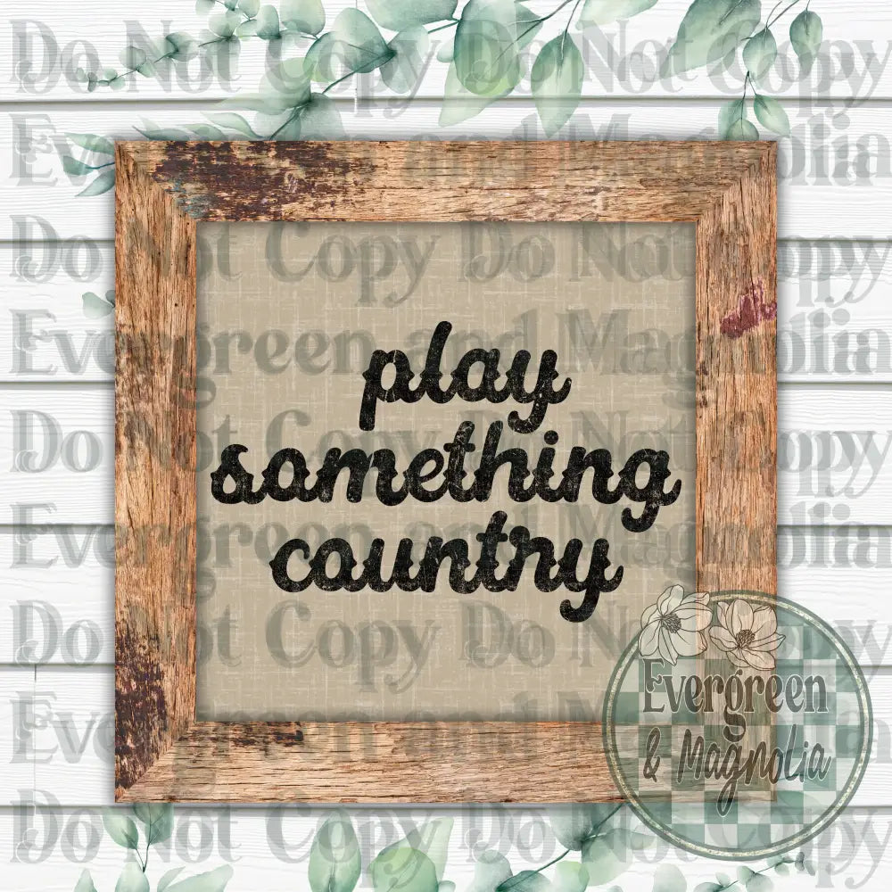 Play something country (black)