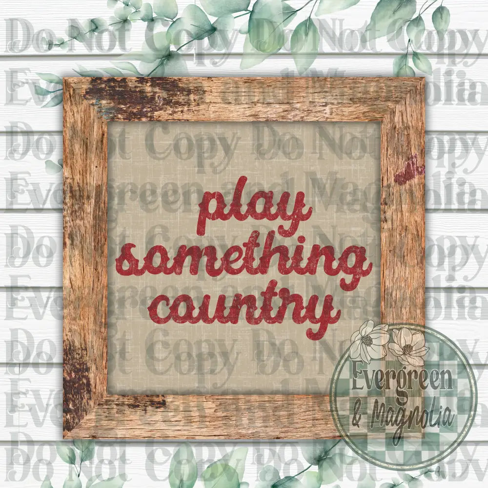 Play something country (red)
