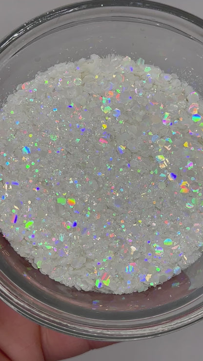I am Strong (Pearl Holographic Glitter)