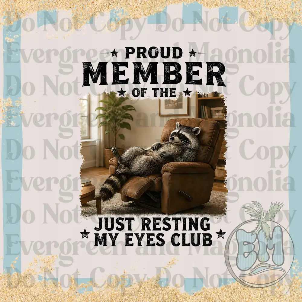 Just resting my eyes club