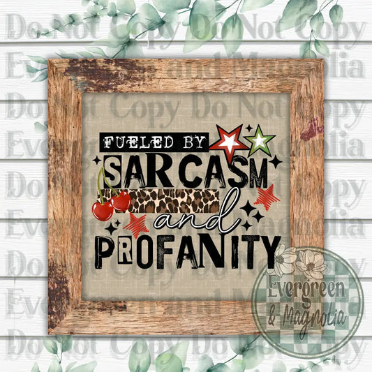 Sarcasm and profanity (black)