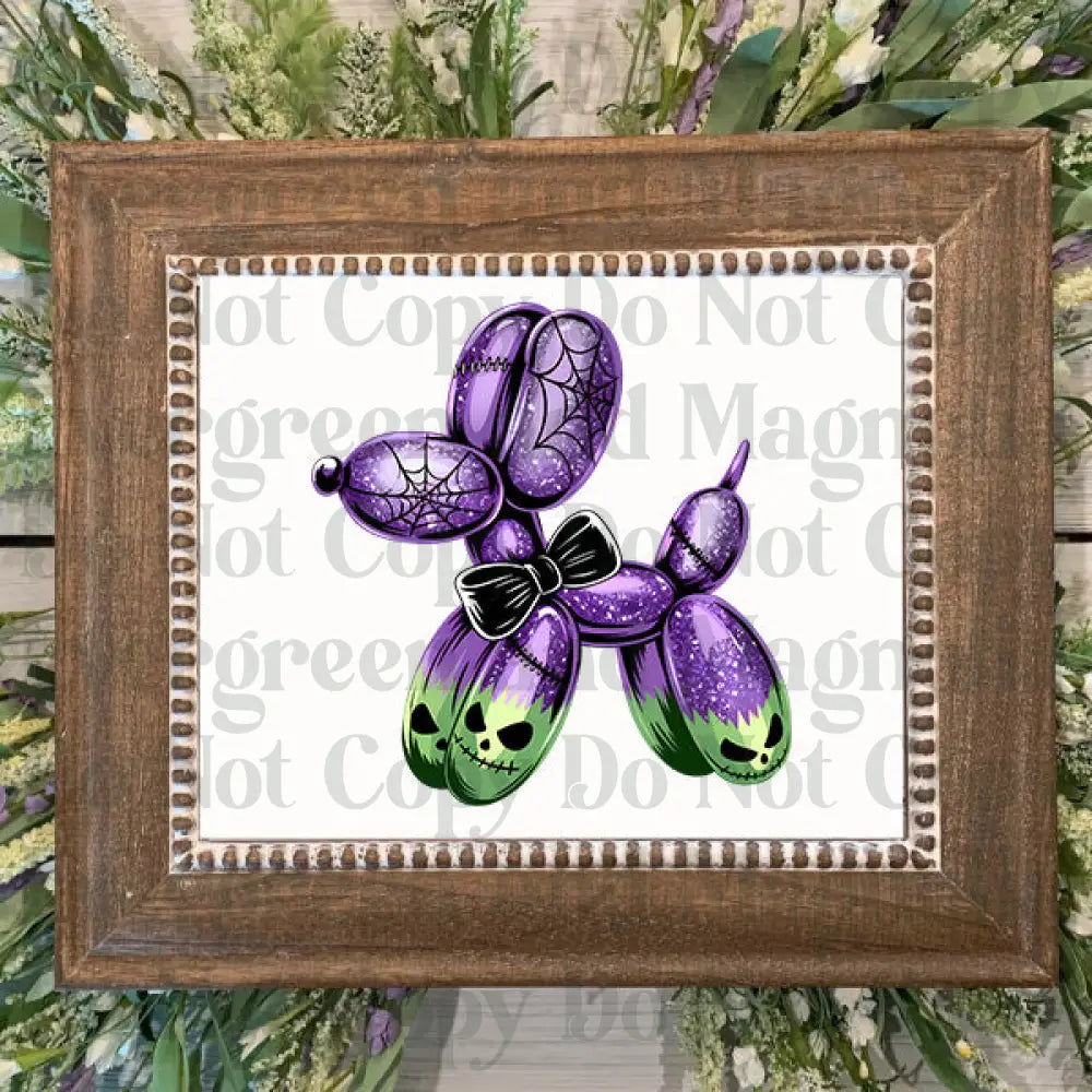 spider bow balloon dog2