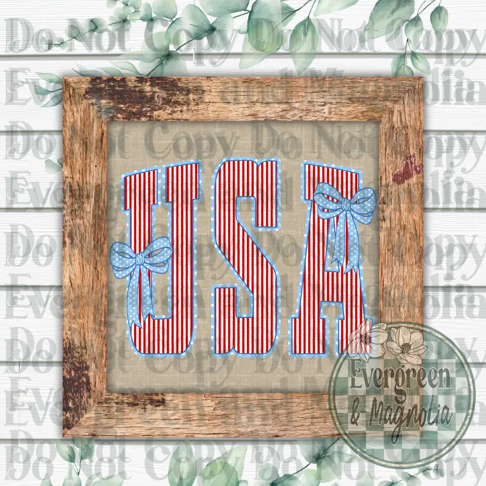 Stripes & bows USA