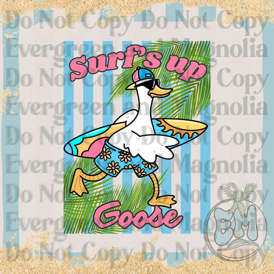 Surf's up goose