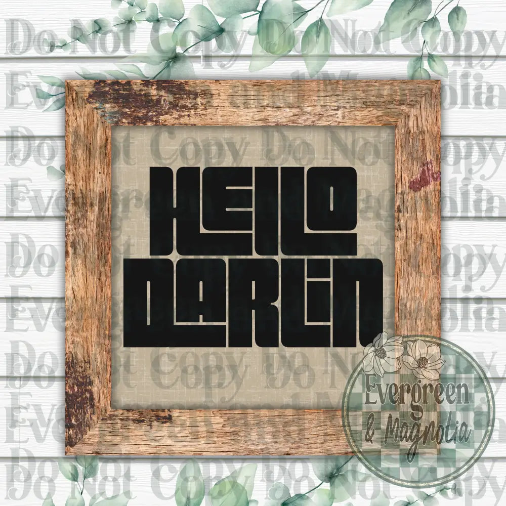 Hello darlin' (black)