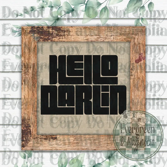 Hello darlin' (black)