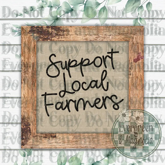 Support local farmers (black)