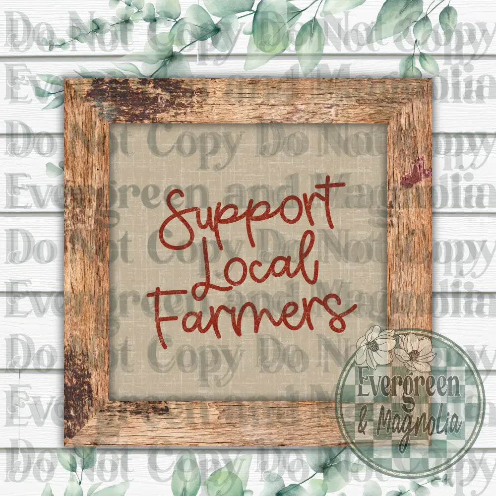 Support local farmers (red)