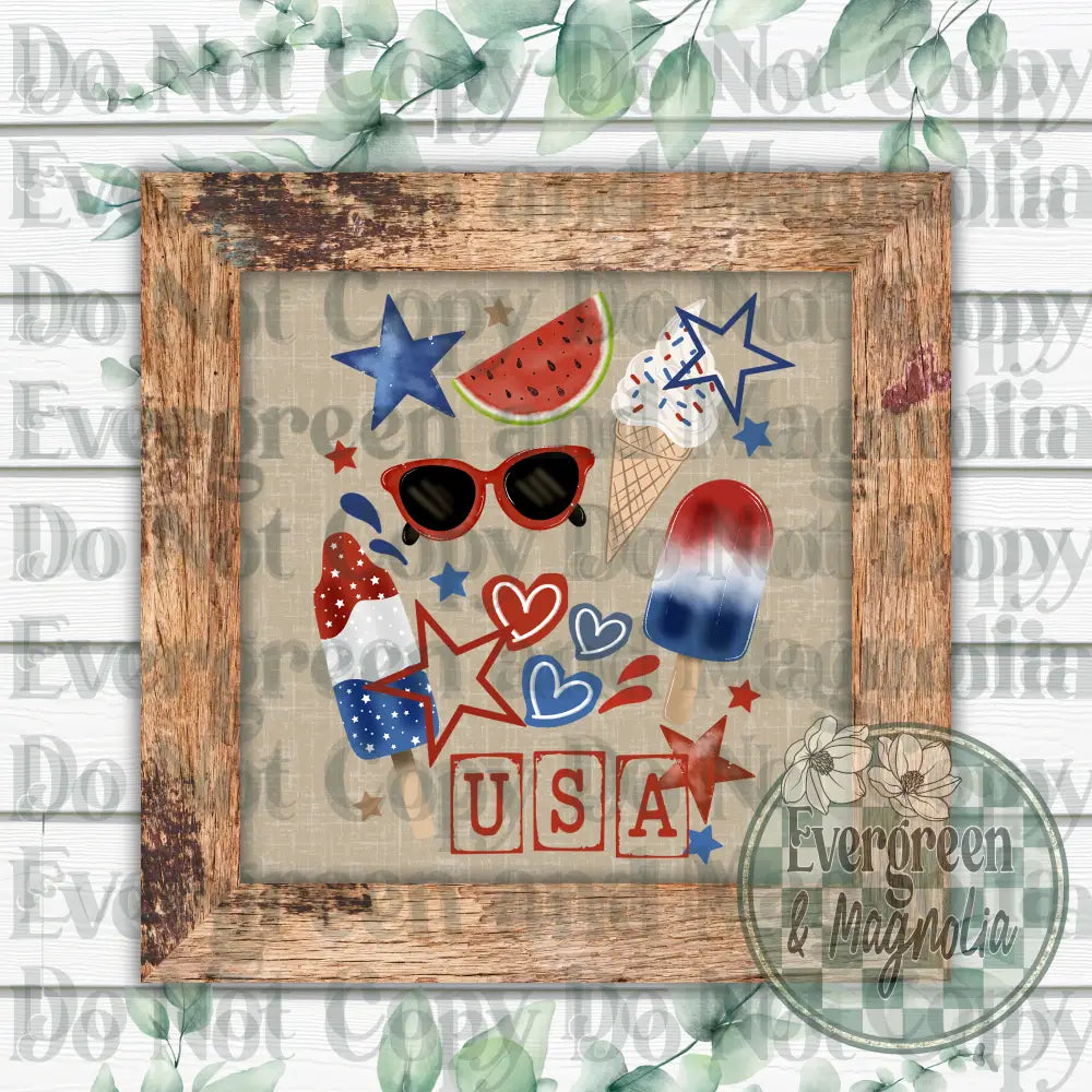 USA collage