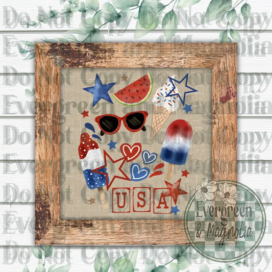 USA collage