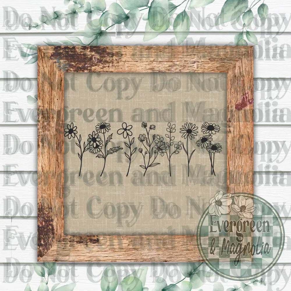 Wildflowers (black)