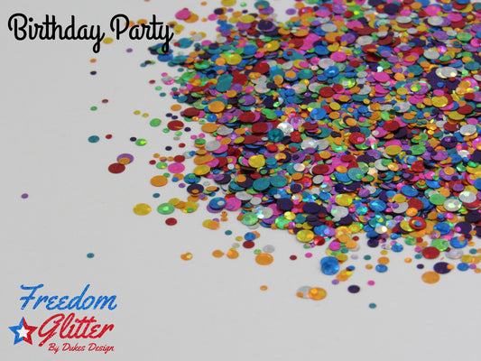 Birthday Party (Shape Glitter)