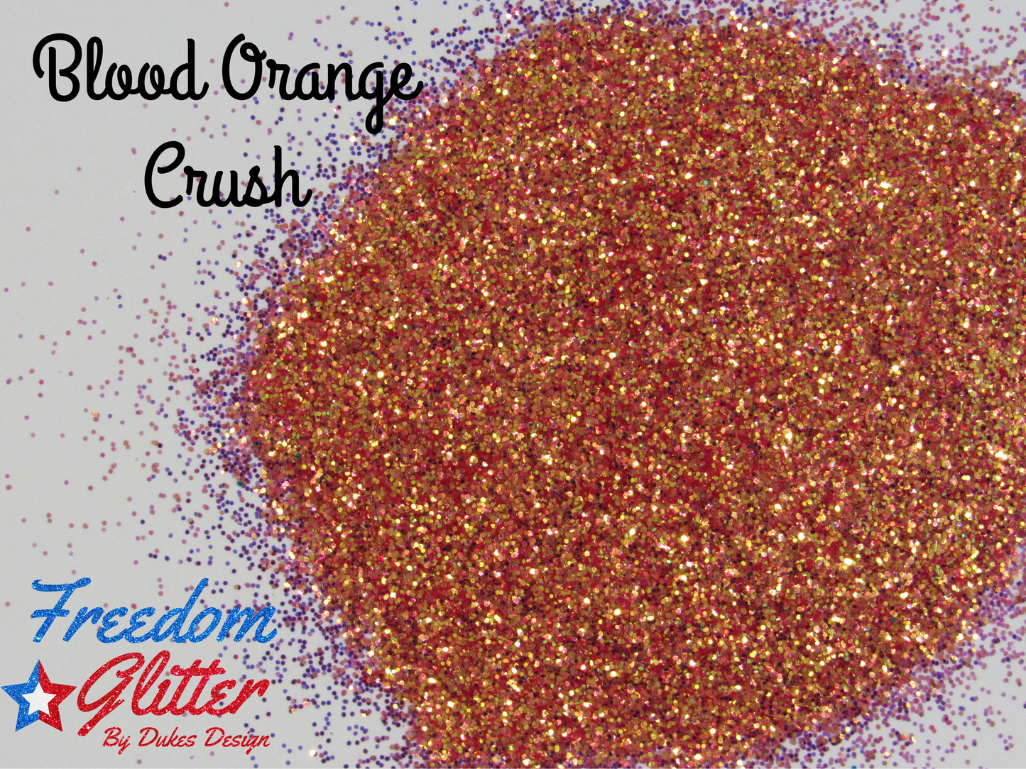Blood Orange Crush (High Sparkle Iridescent Glitter)