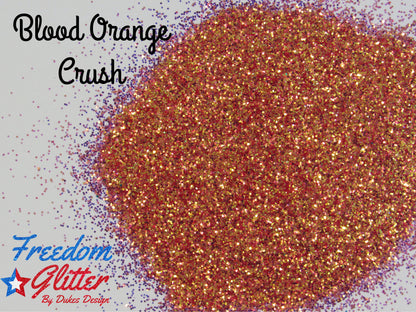 Blood Orange Crush (High Sparkle Iridescent Glitter)