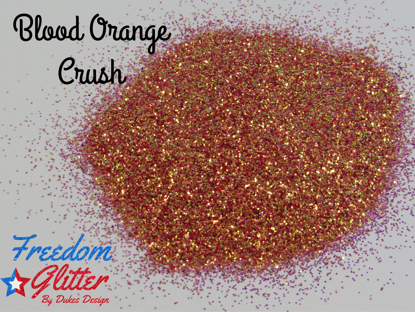Blood Orange Crush (High Sparkle Iridescent Glitter)
