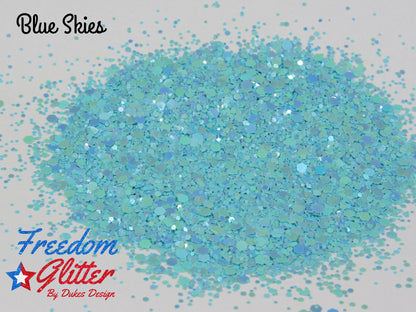 Blue Skies (Pearl Iridescent Glitter)