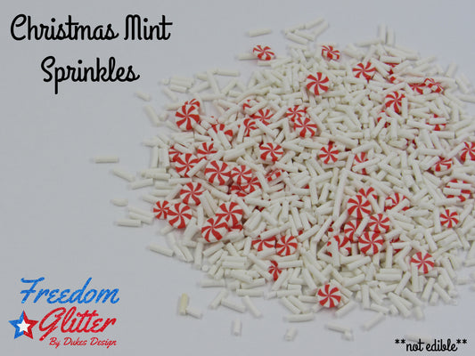 Christmas Mint Sprinkles (Polymer Clay)