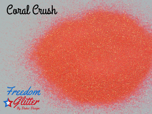 Coral Crush (High Sparkle Iridescent Glitter)