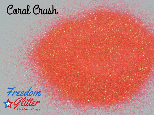Coral Crush (High Sparkle Iridescent Glitter)