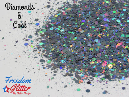 Diamonds & Coal (Holographic Glitter)